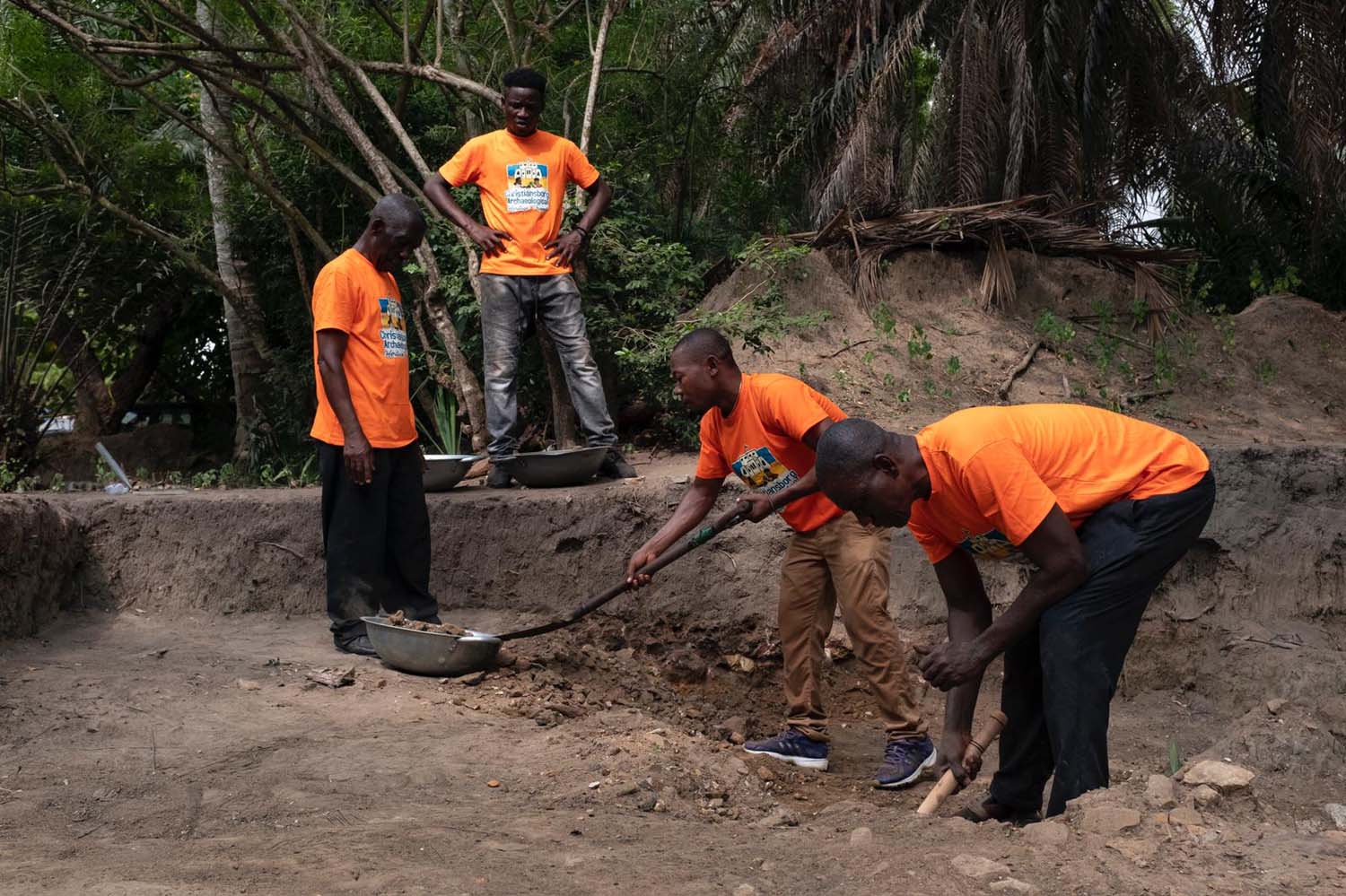 Digging at Osu Castle Accra, Ghana 2020