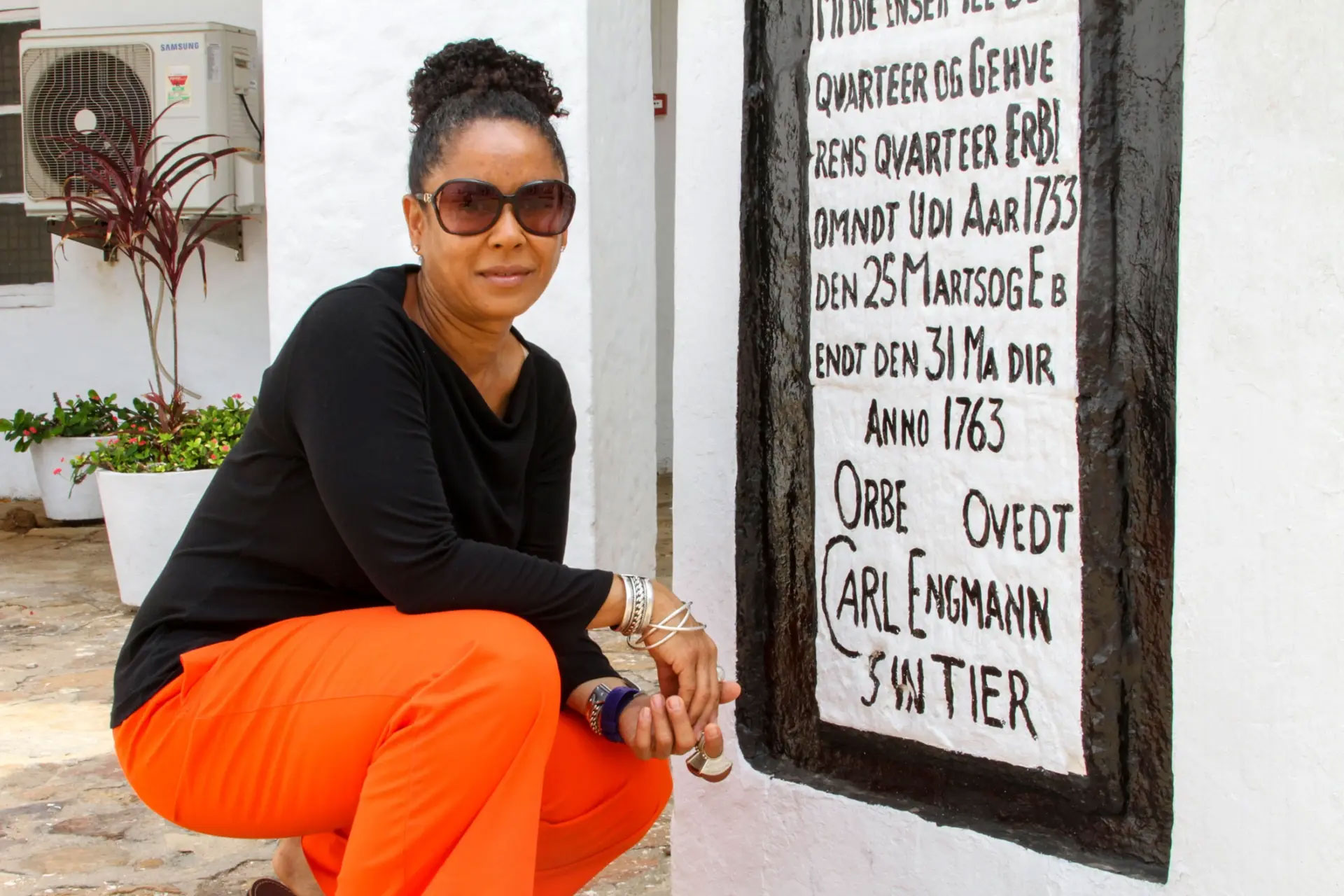 Rachel Engmann at Christiansborg Castle, Osu, Ghana