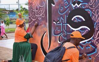 Letters in Motion - Art exhibition Osu, Ghana