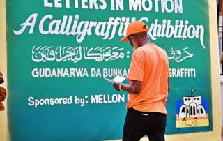 Letters in Motion - Art exhibition Osu, Ghana